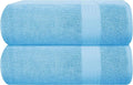 GLAMBURG Premium Cotton Oversized 2 Pack Bath Sheet 35x70-100% Pure Cotton by GLAMBURG