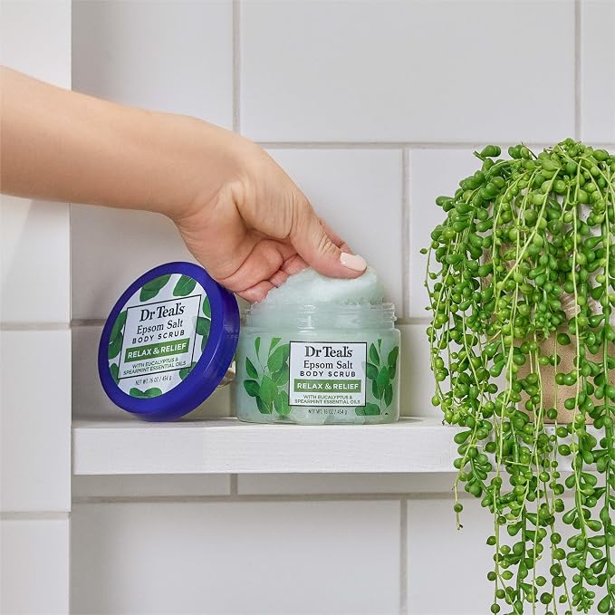 Dr Teal's Pure Epsom Salt Body Scrub, Relax & Relief - Image 6