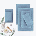 CASA COPENHAGEN Popcorn 6Pcs 100% Egyptian Cotton Large Designer Towels Gift - Image 3
