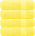 GLAMBURG Premium Cotton 4 Pack Bath Towel Set by GLAMBURG