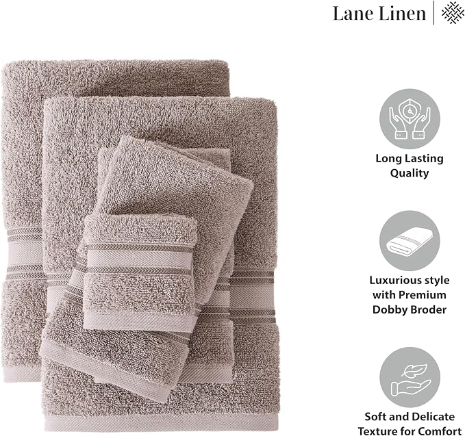 LANE LINEN Luxury Bath Towels Set - Image 6