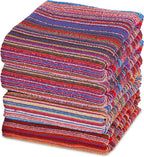 BolBom*S Bath Towel Set 4 Pack, 30 x 60 Inches Large 100% Cotton Stripe Bath - Image 7