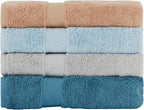 BolBom Towels 4 Pack Medium Bath Towel Set, 27“X54” Inches, 500 GSM 100% Ring - Image 3