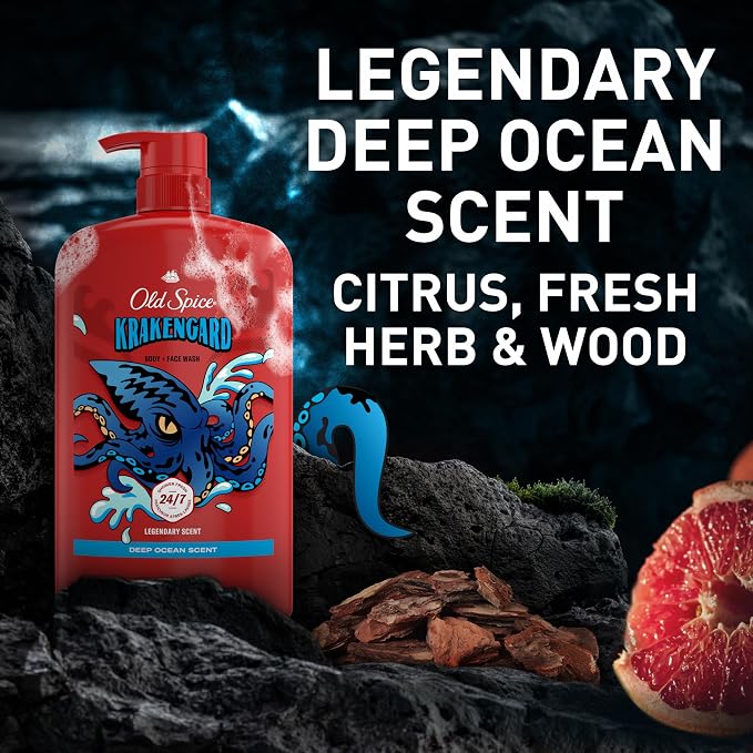 Old Spice Cleansing Body Wash for Men, 3X Defense, 24/7 Shower Fresh - Image 8