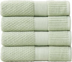 NY Loft 100% Cotton 4 Pack Bath Towel Set| Super Soft & Absorbent Quick-Dry by NYLoft