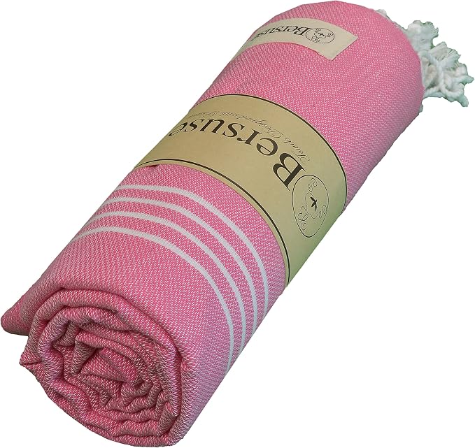 Bersuse Towels Anatolia XL Beach Blanket Throw Blanket Turkish Towel 100% - Image 9