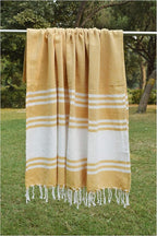 Goroly Home Cotton Turkish Peshtemal Beach Towel, Extra Large, Thin Quick Dry - Image 3