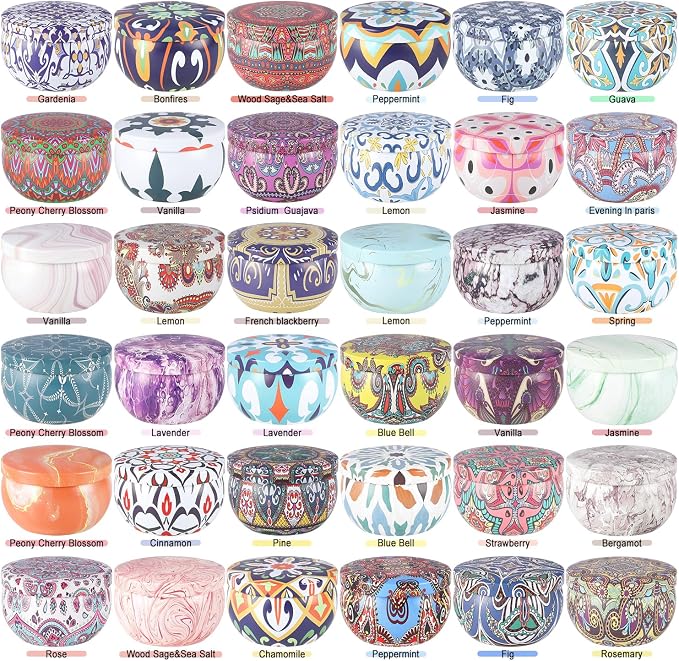 36 Pack Scented Candles Set for Home, Relaxing Stress Relief, Aromatherapy - Image 3