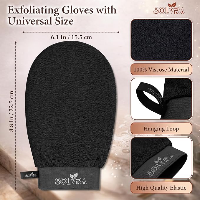 Exfoliating Gloves –100% Vegan Viscose Kessa Mitt - Image 2