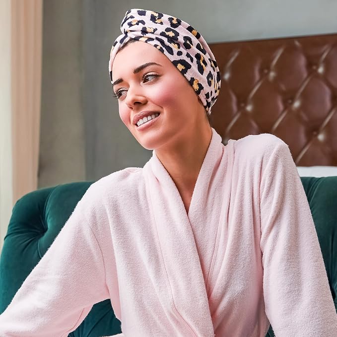 GRACE & COMPANY Luxe Micro-Cotton Hair Towel Wrap - Image 5