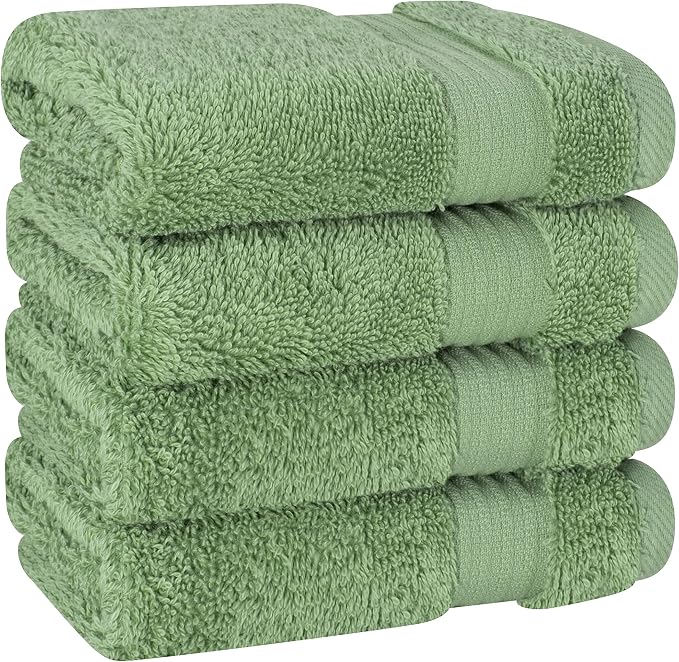 Cotton Paradise 100% Cotton Turkish Washcloth Set - Image 3