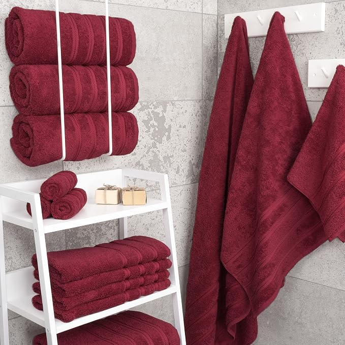 American Soft Linen Luxury 4 Piece Bath Towel Set, 600 GSM 100% Cotton Turkish - Image 2