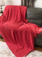Bersuse 100% Cotton Troy XL Throw Blanket - Image 7