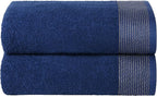 BELIZZI HOME Ultra Soft 2 Pack Oversized Bath Towel Set, 28x55 inches, 100% by Unknown