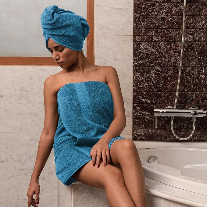 HERCULEAN Large Bath Towels 24 x 50 Pack of 6 | Quick Dry and Highly Absorbent - Image 3