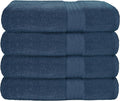 GLAMBURG Premium Cotton 4 Pack Bath Towel Set by GLAMBURG
