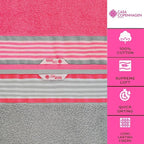 CASA COPENHAGEN He & She 2Pcs 100% Egyptian Cotton Large Designer Bathsheet - Image 2