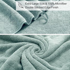 Ycosy 8-Piece Bath Towels Set, 2 Oversized Bath Sheet, 2 Hand Towels and 4 - Image 6