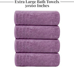 Tens Towels Pack of 4 Extra Large Bath Towels 30 x 60 Inches, 100% Cotton - Image 7