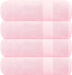 GLAMBURG Premium Cotton 4 Pack Bath Towel Set by GLAMBURG