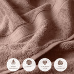 Superior Egyptian Cotton Pile 6-Piece Towel Set, 2 Bath, 2 Hand, 2 Face - Image 6