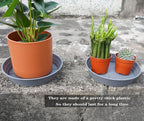 LWALRS Plant Saucer 14 Inch 4 Pack 6 8 10 12 14 16 18 20 25, Plastic Plant Trays - Image 5