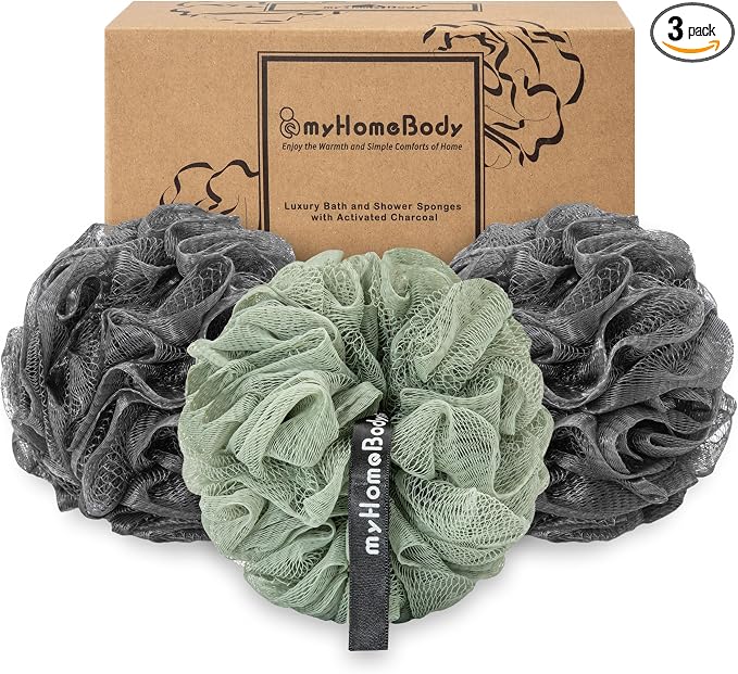 myHomeBody Large 70g Loofah Sponge, Bath Body Scrubber by myHomeBody