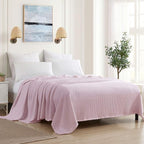 Sweet Home Collection 100% Fine Cotton Blanket Luxurious Weave Stylish Design by SweetHomeCollection
