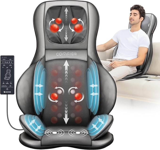 COMFIER Back Massager for Pain Relief Deep Tissue, Shiatsu Neck and Back by COMFIER