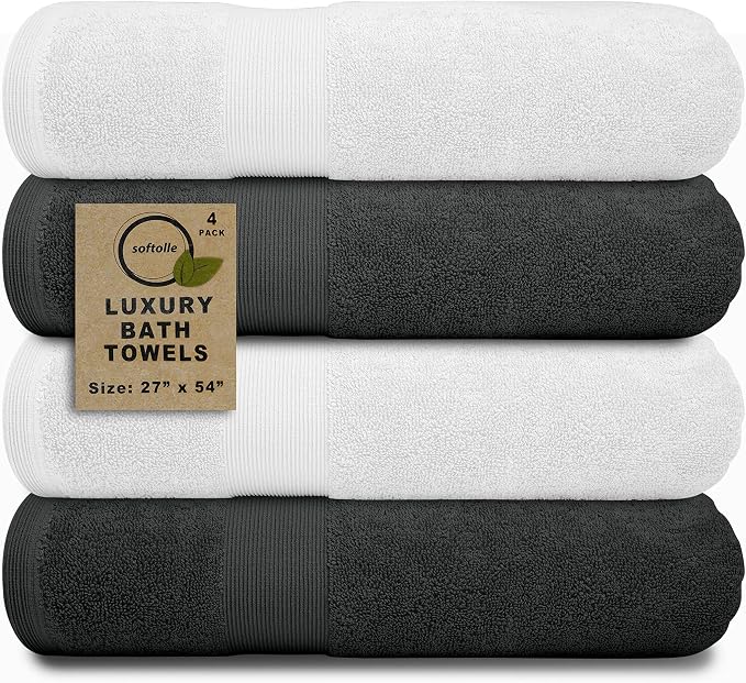 Softolle Luxury Bath Towels Set of 4 | Towels by Softolle