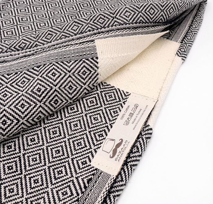 Bazaar Anatolia Turkish Beach Towel – 100% Cotton, Quick Dry, Lightweight and - Image 9