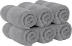 White Classic Luxury Light Gray Hand Towels - Image 4