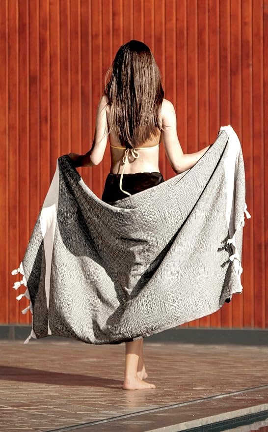 Bazaar Anatolia Turkish Beach Towel – 100% Cotton, Quick Dry, Lightweight and - Image 7