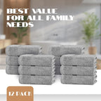 White Classic Light Gray Hand Towels - Image 4