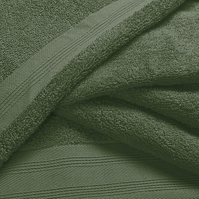 Ultra Soft 3 Pack Cotton Towel Set, Contains a Bath Towels 28x55 inch, a Hand - Image 2