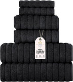 Classic Turkish Towels CTT Luxury 6 Piece Towel Set, 100% Turkish Cotton by ClassicTurkishTowels