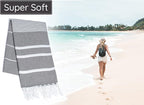 Premium Turkish Beach Towel – 100% Cotton, Quick Dry, Sand Free, Oversized - Image 4