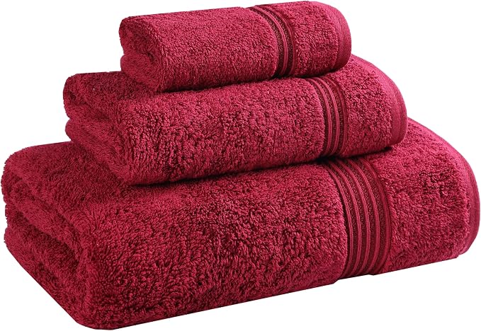Superior Egyptian Cotton 3-Piece Towel Set, Basic Towels by SUPERIOR