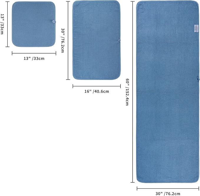 POLYTE 430 GSM Microfiber Quick Dry Lint Free Oversize Bath Towel Set, 6 Piece - Image 2