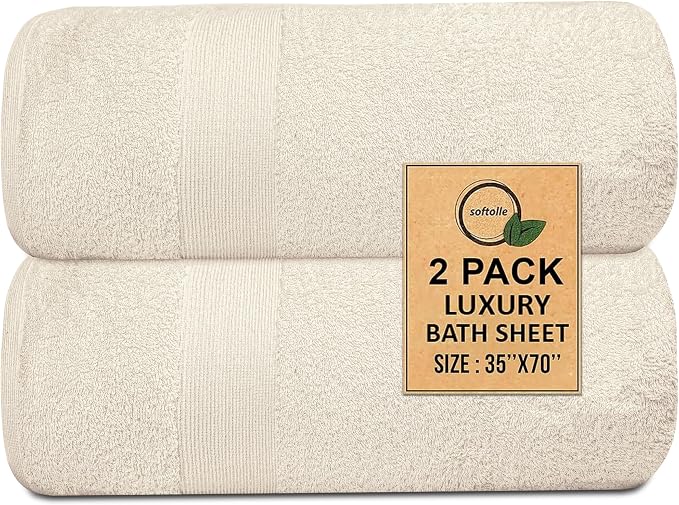 Softolle 100% Cotton Luxury Bath Sheets - Image 2