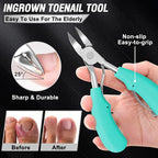 Toenail Clippers for Seniors Thick Toenails, Aucurwen Heavy Duty Toe Nail - Image 3