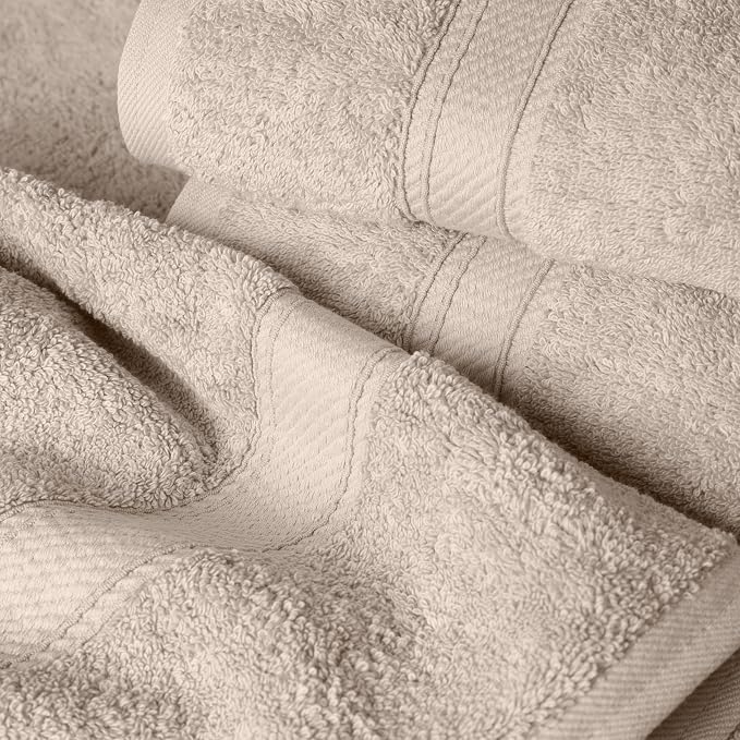 SUPERIOR Egyptian Cotton Pile 6 Piece Towel Set, Includes 2 Bath, 2 Hand - Image 3