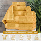 Superior Egyptian Cotton Pile 9-Piece Towel Set, Includes 3 Bath, 3 Hand - Image 5