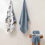Modern Threads Natural Vine 6-Piece 100% Cotton Towel Set – Yarn Dyed Jacquard - Image 2