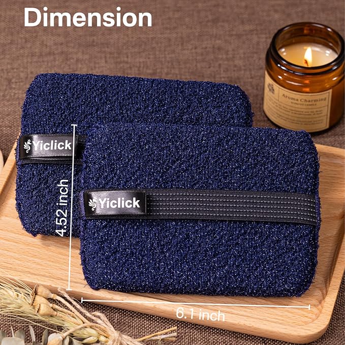 Yiclick Exfoliating Body Scrubber, Body Exfoliator Scrubber, Exfoliating Sponge - Image 7