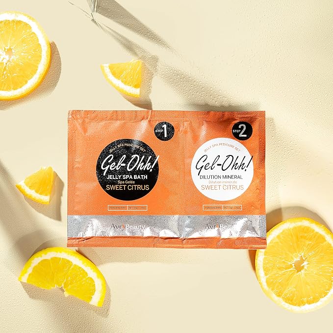 AvryBeauty Gel-Ohh Jelly Spa Bath 3 pack, Citrus Fresh, Citrus Scented - Image 5