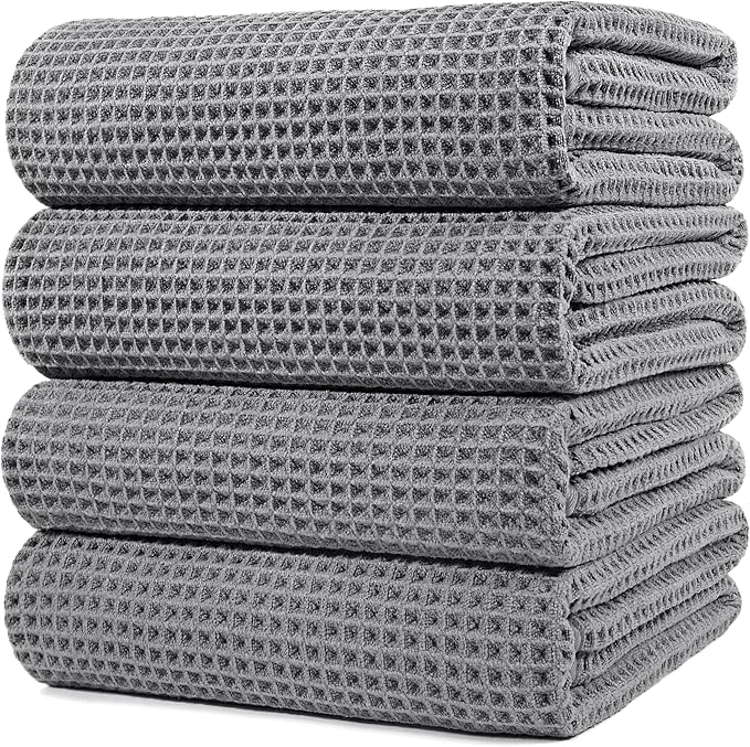 POLYTE 430 GSM Microfiber Oversize Quick Dry Lint Free Bath Towel, 60 x 30 in by Polyte