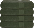 GLAMBURG Premium Cotton 4 Pack Bath Towel Set by GLAMBURG