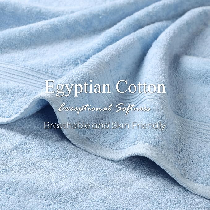 Superior Egyptian Cotton 2-Piece Bath Sheet Towel Set, Oversized Body Towels - Image 7