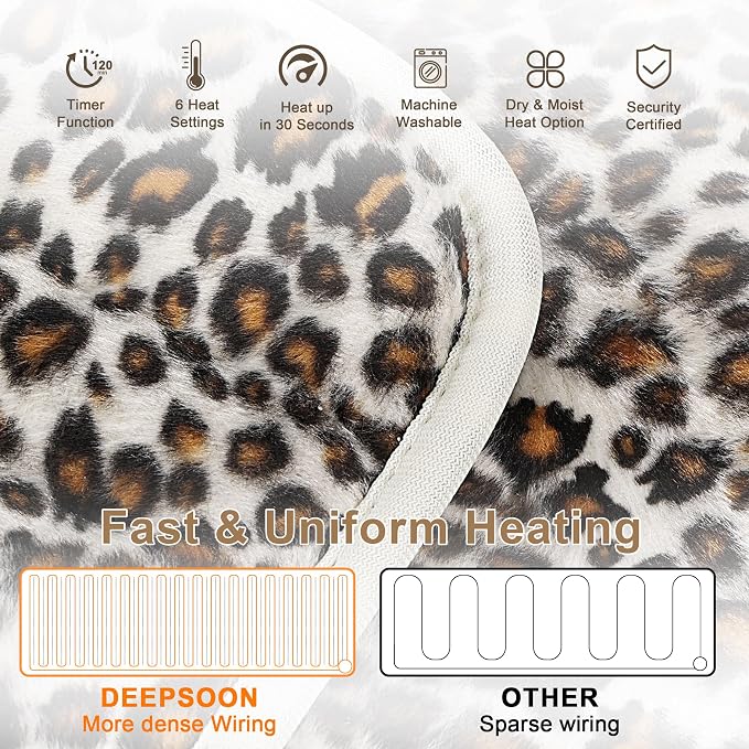 Deepsoon Heating Pad, Electric Heating Pads - Image 5